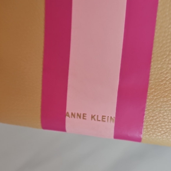 Anne Klein Beige and Pink Wristlet Clutch - Picture 4 of 4